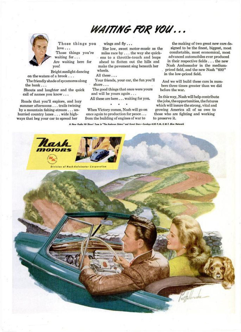 1945 Nash Auto Advertising